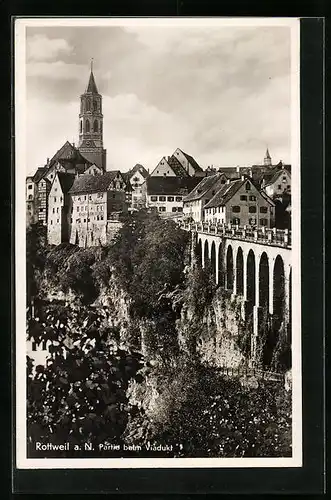 AK Rottweil a. N., Partie b. Viadukt