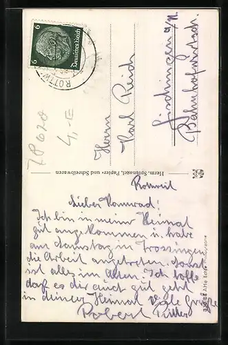 AK Rottweil a. N., Partie b. Viadukt