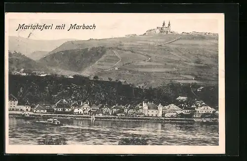 AK Maria-Taferl, Ortsansicht mit Marbach