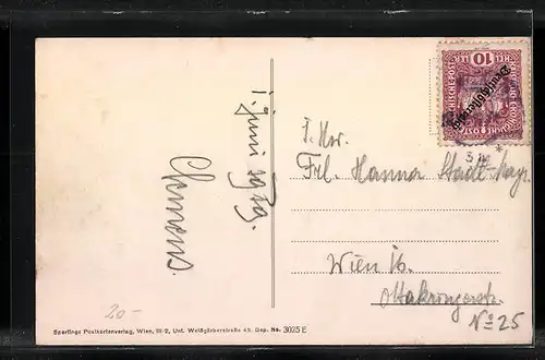 AK Klosterneuburg, Chorherrenstift aus der Ferne