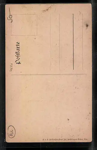 Künstler-AK Linz, Wassertor 1630