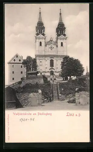 AK Linz a. D., Wallfahrtskirche am Pöstlingberg