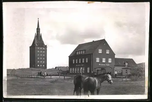 Fotografie unbekannter Fotograf, Ansicht Wittdün / Amrum, Westturm und Westturm-Cafe