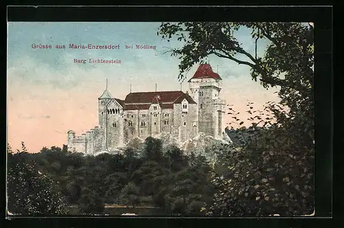 AK Maria-Enzersdorf b.Mödling, Burg Lichtenstein