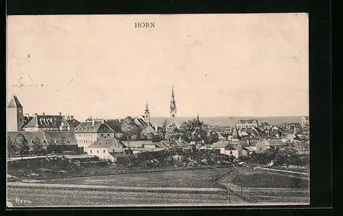 AK Horn, Teilansicht mit Kirche