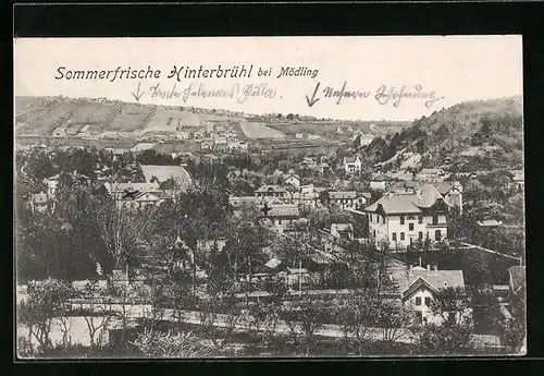 AK Hinterbrühl bei Mödling, Teilansicht