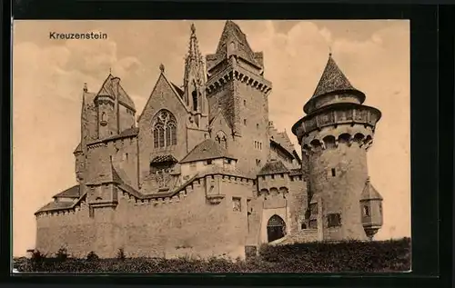 AK Kreuzenstein, Ansicht der Burg