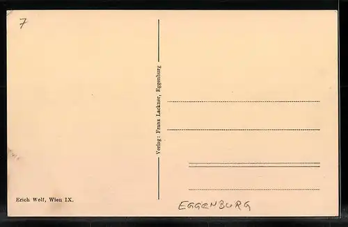 AK Eggenburg, Ortsansicht mit Kirche 1746