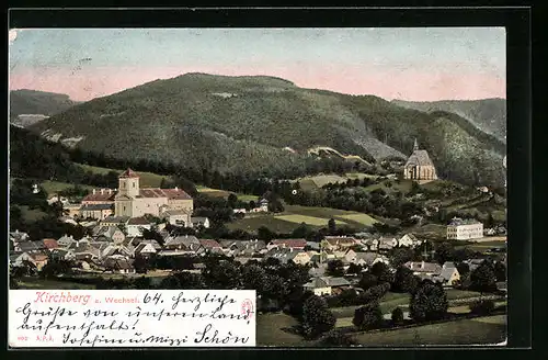 AK Kirchberg /Wechsel, Gesamtansicht mit Kirche