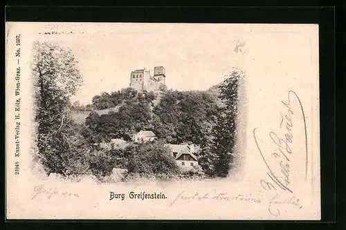 AK Greifenstein, Blick zur Burg