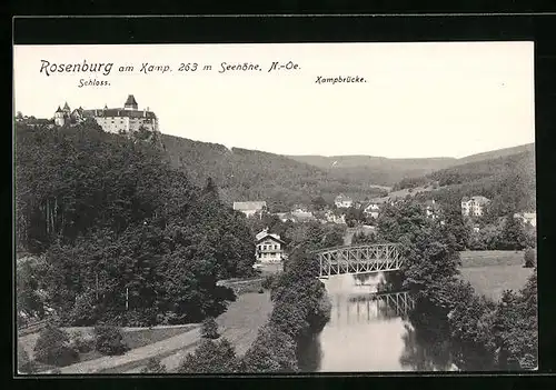 AK Rosenburg, Schloss mit Kampbrücke