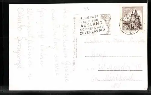 AK Puchberg, Ortsansicht aus der Vogelschau