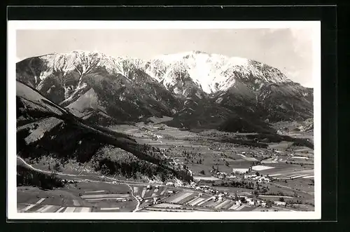 AK Puchberg, Panorama vom Berglift am Himberg