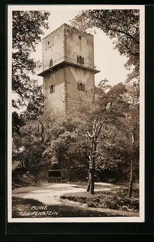 AK Greifenstein, Ansicht der Burgruine