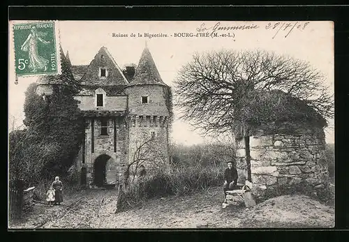 AK Bourg-d`Iré, Ruines de la Bigeotière