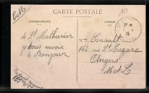 AK St-Mathurin, Route Nationale et Place de la Mairie