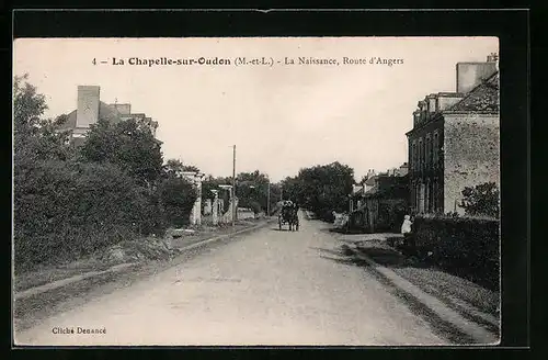 AK La Chapelle-sur-Oudon, La Naissance, Route d`Angers