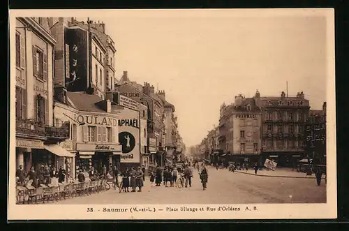 AK Saumur, Place Bilange et Rue d`Orleáns
