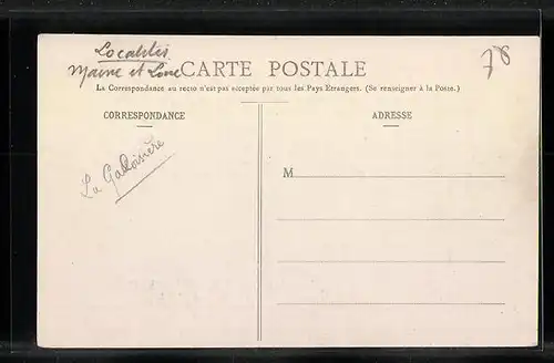 AK Jarzé, Rue de Seiches