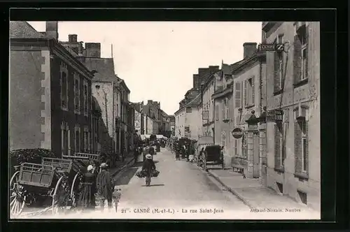 AK Candé, La rue Saint-Jean