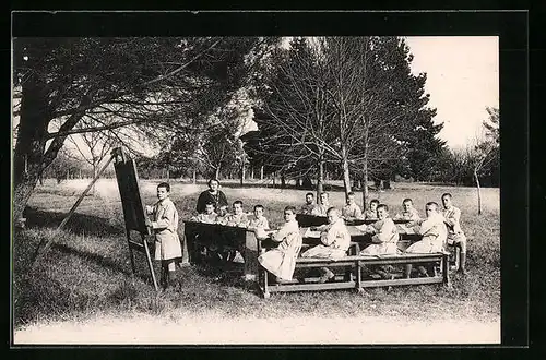 AK Chanteloup, Schulunterricht im Freien