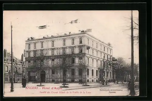 AK Angers, Hotel d'Anjou, société des Grands Hotels de la Vallée de la Loire