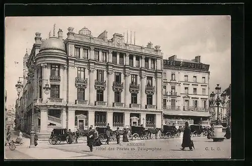 AK Angers, Hotel des Postes et Télegraphes