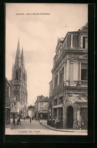 AK Cholet, Cafe et Rue du Commerce