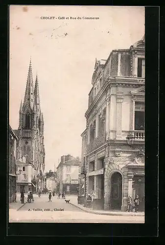 AK Cholet, Cafe et Rue du Commerce