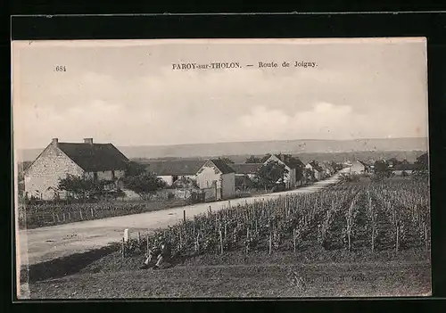 AK Paroy-sur-Tholon, Route de Joigny