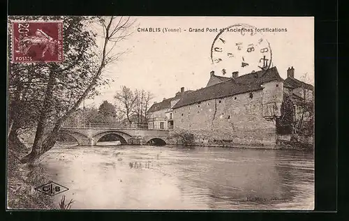 AK Chablis, Grand Pont et Anciennes fortifications