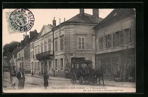 AK Villeneuve sur-Yonne, L'Hòtel-de-Ville