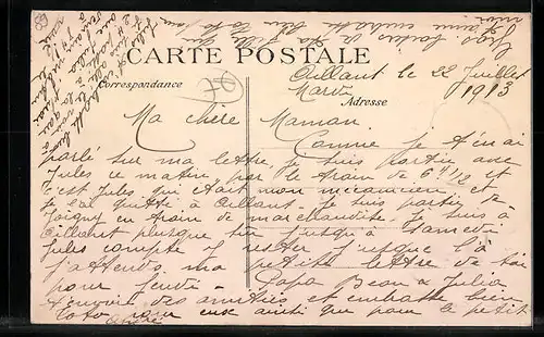 AK Aillant-sur-Tholon, Carrefour route de Toucy et route de Chassy