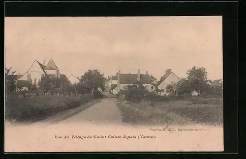 AK Cudot-Sainte-Alpais, Vue du Village