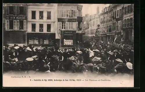 AK Sens, Funérailles de Mgr Ardin, Les Pensions et Confréries