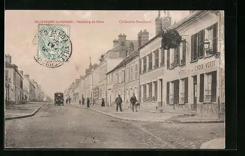 AK Villeneuve-la-Guyard, Fauboúrg de Paris