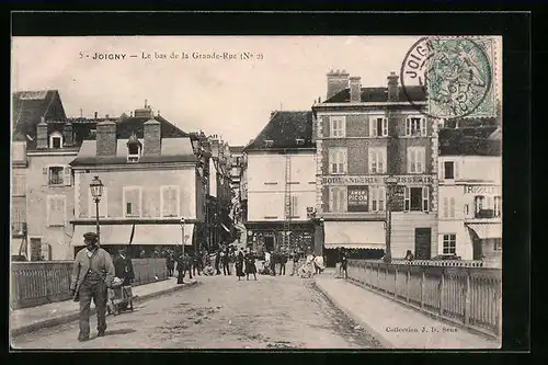 AK Joigny, Le bas de la Grande-Rue