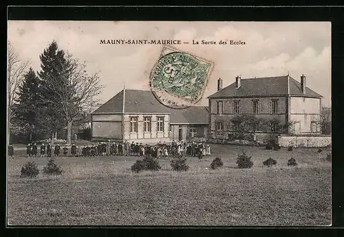 AK Mauny-Saint-Maurice, La Sortie des Ecoles