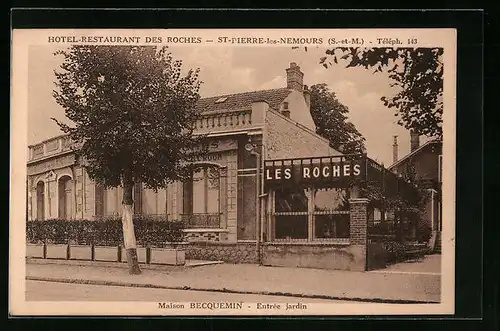 AK St-Pierre-les-Nemours, Hotel-Restaurant des Roches, Maison Becquemin