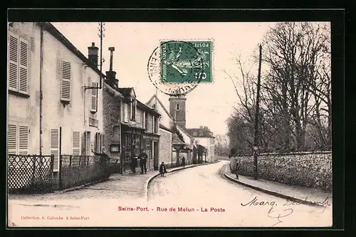 AK Seine-Port, Rue de Melun, La Poste