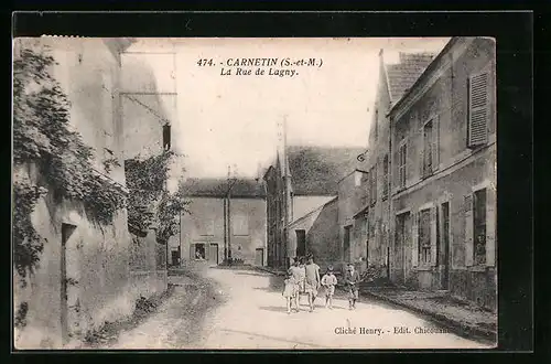 AK Carnetin, La Rue de Lagny