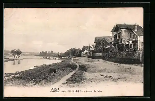 AK Bois-le-Roi, Vue sur la Seine