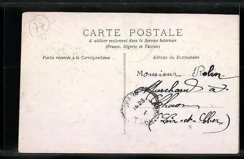 AK Fontainebleau, Entrée de la Grande Rue