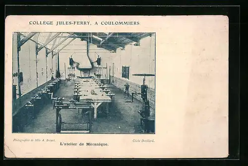 AK Coulommiers, Collège Jules-Ferry, L`atelier de Mécanique