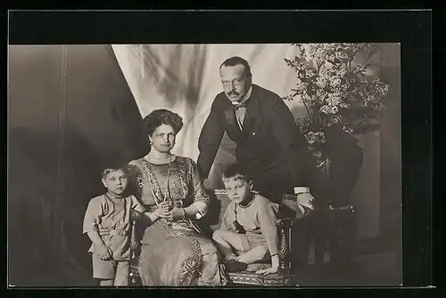 AK Grossherzog von Hessen-Darmstadt mit Familie