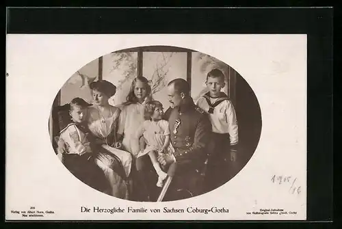 AK Herzogliche Familie von Sachsen-Coburg-Gotha
