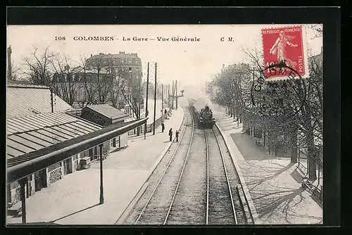 AK Colombes, La Gare, Vue Générale