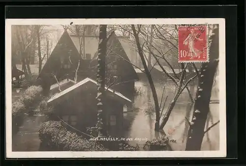 AK Neuilly-sur-Seine, Ile des Anglais