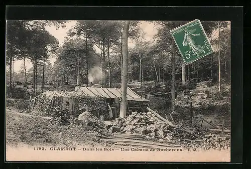 AK Clamert, Dans les Bois, Une Cabane de Bucherons