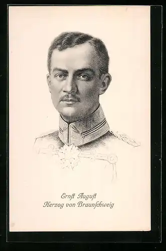 Künstler-AK Ernst August Herzog von Braunschweig im Portrait